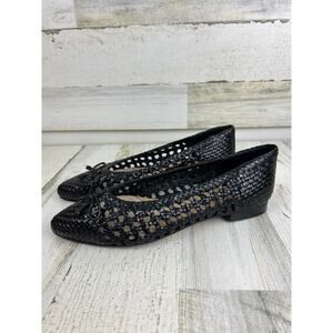 Trotters womens 7 1/2 black leather Edith Slip On Shoes flats new loafers